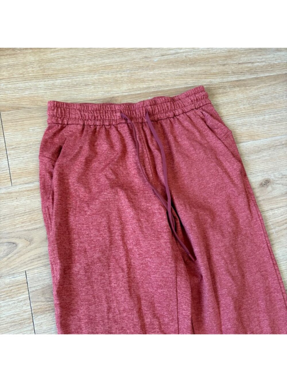 Lululemon Athletic Soft Jersey Classic Fit MR Joggers Heathered Orange Size 4 - Picture 3 of 10